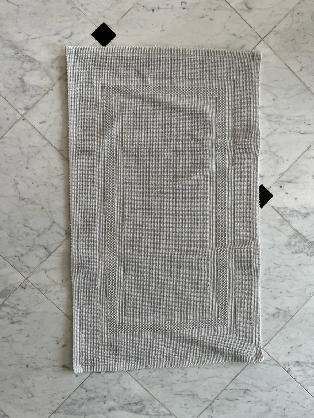 Restoration Hardware Celadon Green Textured Bath Mat